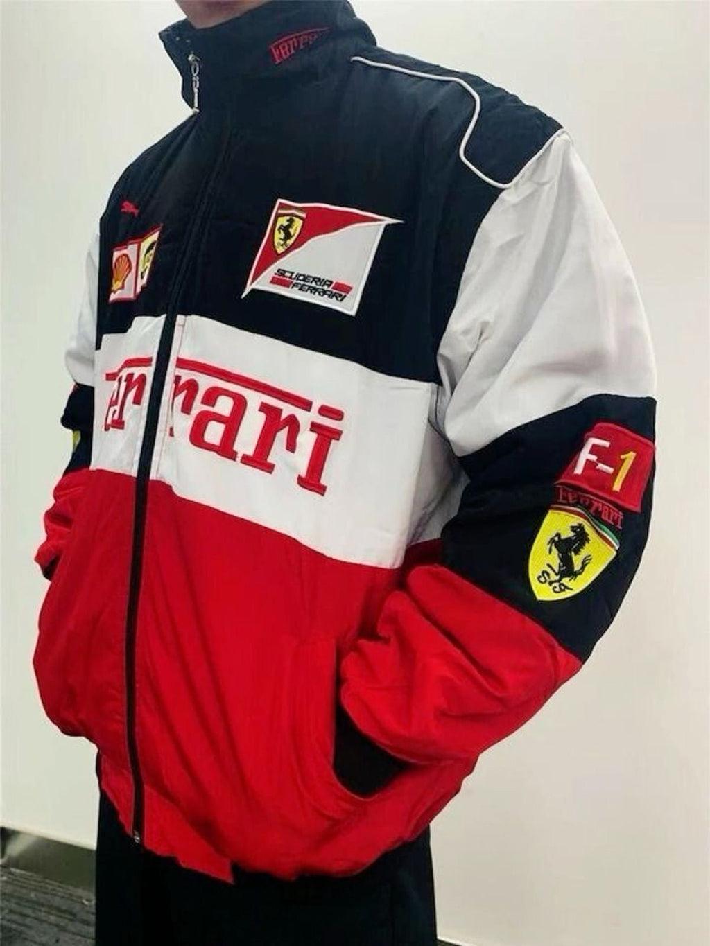 Rompevientos Chamarra Ferrari Vintage Clásica
