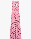 Pink polka dot Maxi Dress