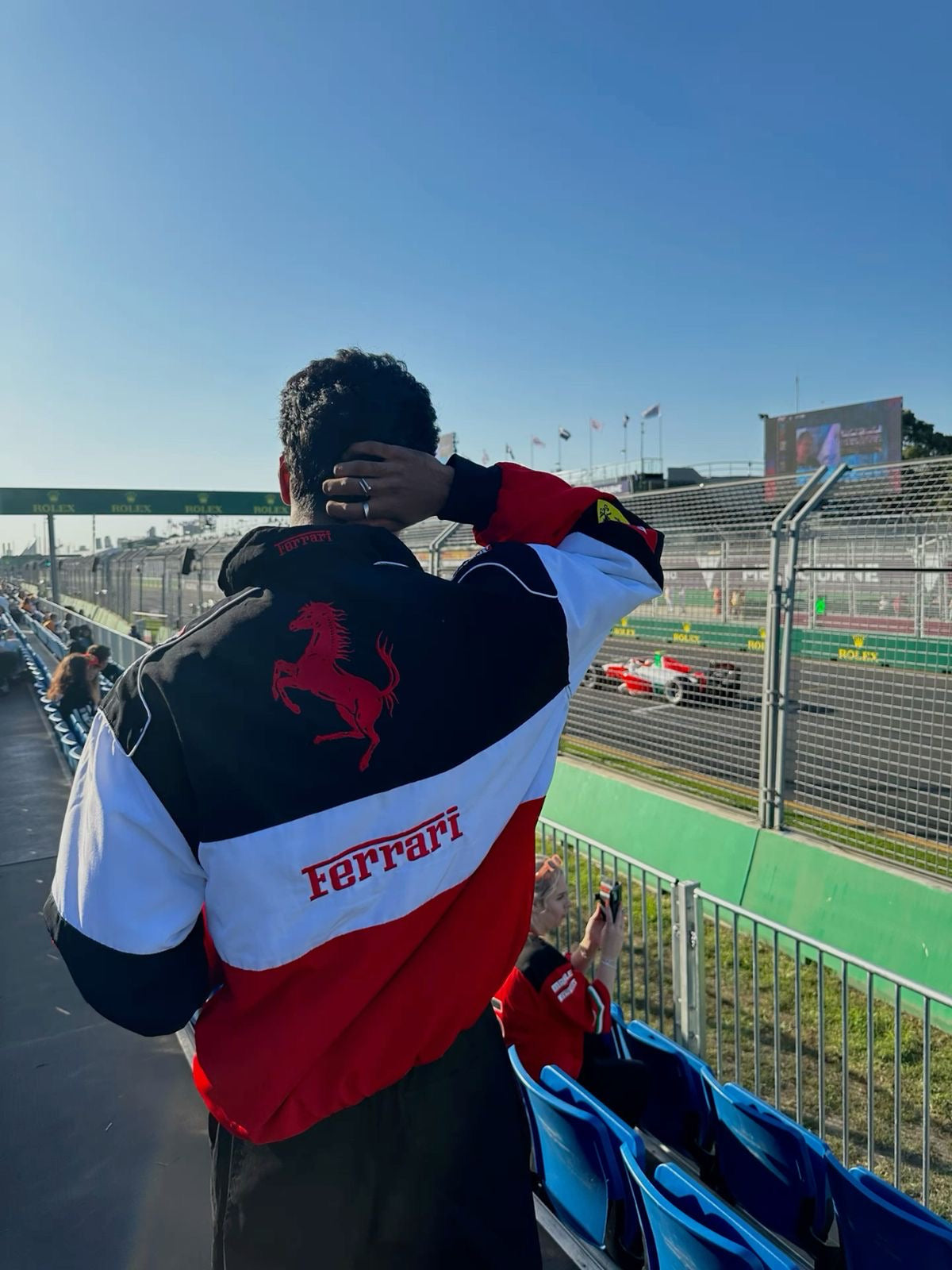 Rompevientos Chamarra Ferrari Vintage Clásica