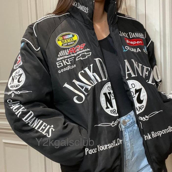 Chamarra Jack Daniel’s Vintage Negra