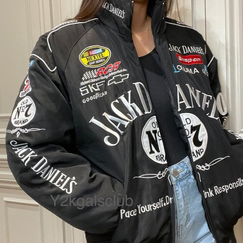 Chamarra Jack Daniel’s Vintage Negra