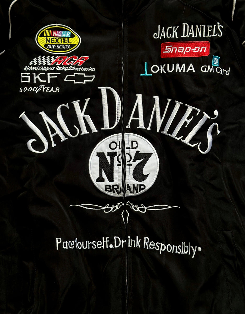 Chamarra Jack Daniel’s Vintage Negra