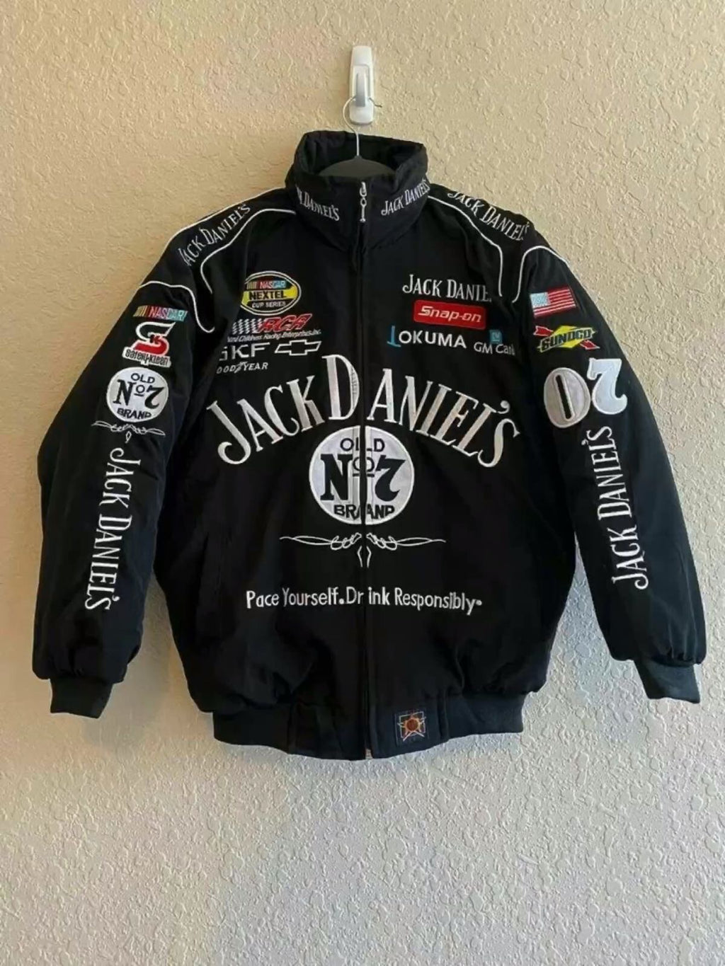 Chamarra Jack Daniel’s Vintage Negra