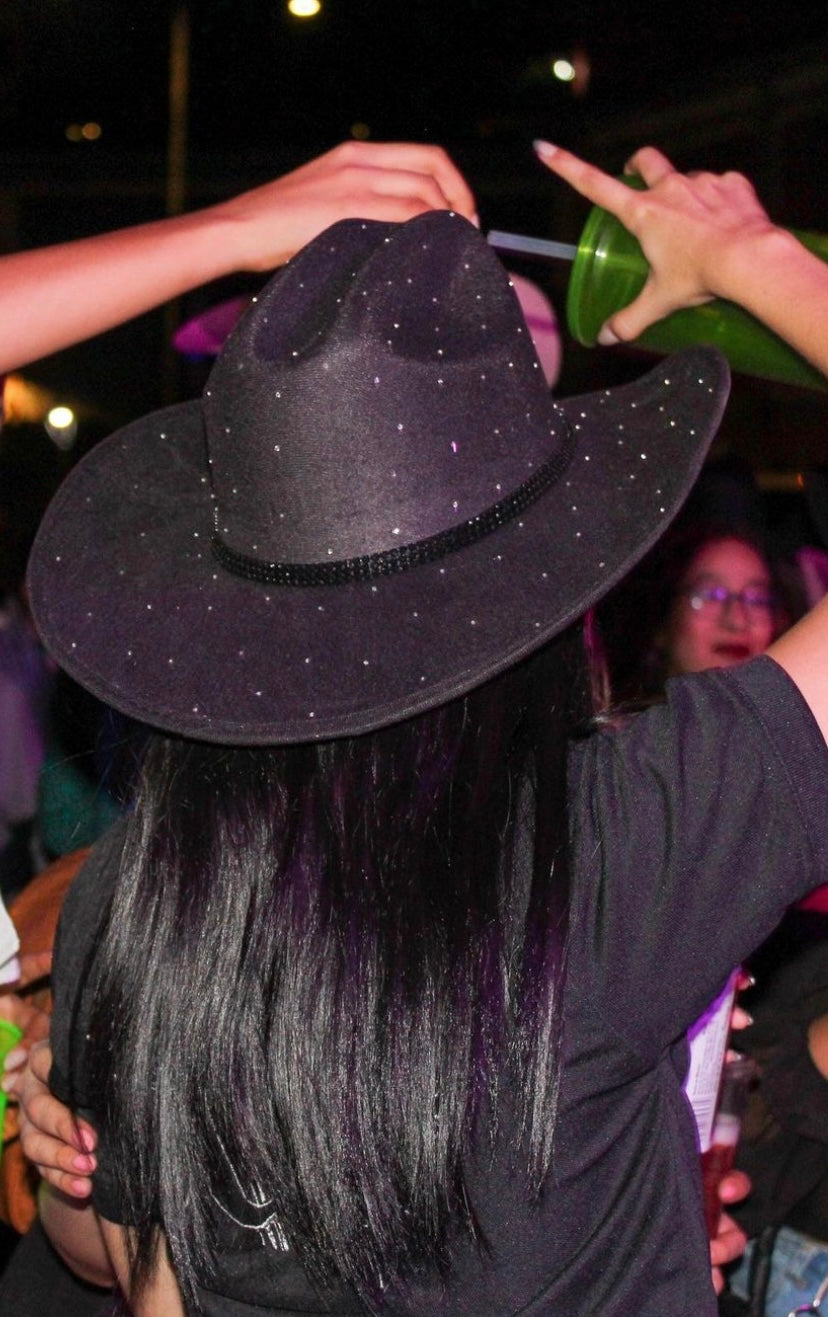 Sombrero Texano Texanas Negras Para Mujer BIRTHDAY GIRL Texana
