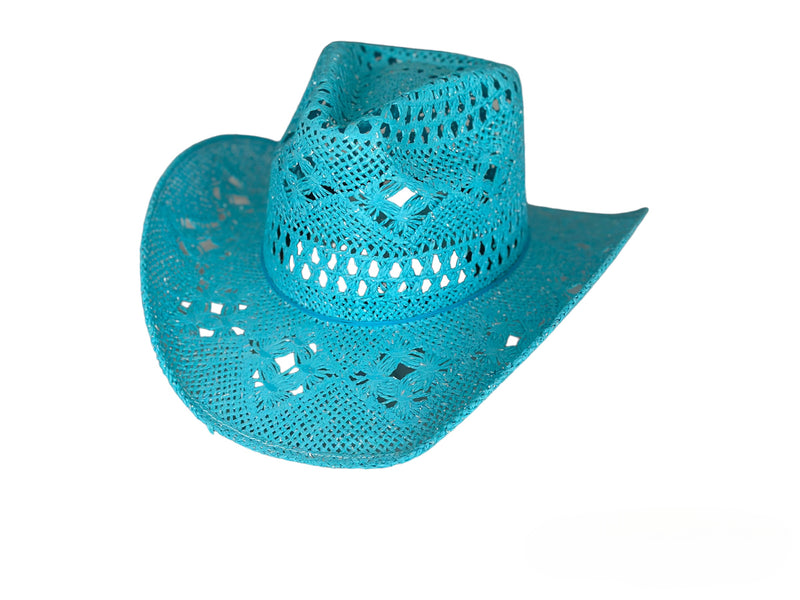 (Beach cowgirl hat azul