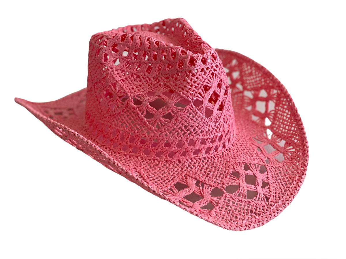 Beach cowgirl hat pink
